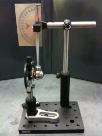 Photo of the particle-surface pendulum